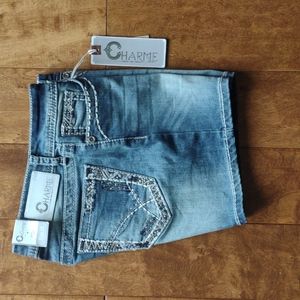 BNWT Charme bling jean shorts size 28